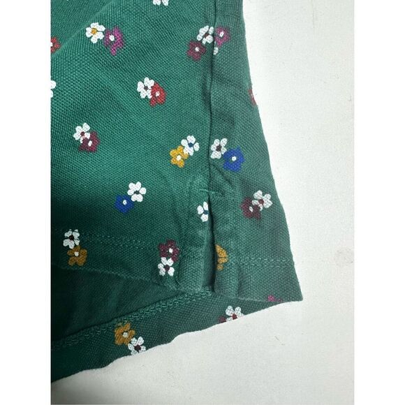 Tommy Hilfiger Girls Green Polo Floral Print Cotton Blend Size L (12-14) - Picture 3 of 8
